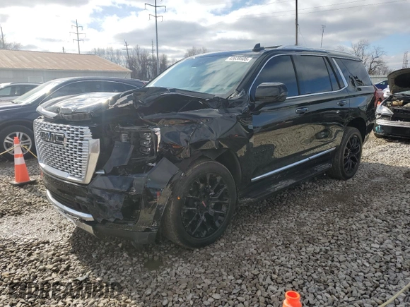 2024 GMC Yukon Denali with VIN 1GKS2DKL7RR226745, listed as a Copart auction lot 43639505 with 7,861 mi miles and Salvage Title. Bid and sale history available at carsss.com. Image 1.