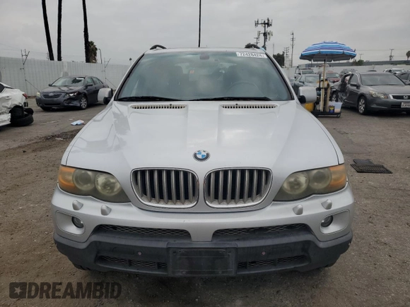 2006 BMW X5 4.4i with VIN 5UXFB535X6LV27980, listed as a Copart auction lot 72428424 with 185,202 mi miles and Salvage Title. Bid and sale history available at carsss.com. Image 5.