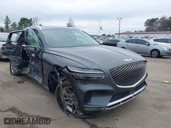 2022 Genesis GV70 2.5T with VIN KMUMADTB2NU059678, listed as a IAAI auction lot 41479833 with 30,598 mi miles and . Bid and sale history available at DreamBid. Image 1.
