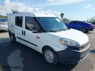 2020 Ram ProMaster City Cargo Van Tradesman with VIN ZFBHRFAB5L6R92698, listed as a IAAI auction lot 41435093 with 48,082 mi miles. Bid and sale history available at carsss.com. Image 1.