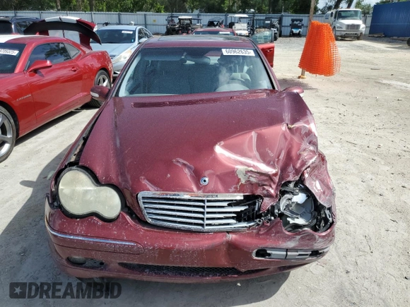 2002 Mercedes-Benz C 230/260/280/320 z VIN WDBRF61J12F264973, wystawiony jako Copart lot #60962635 z przebiegiem 115 079 mil mil oraz Szkoda całkowita • Salvage title. Historia ofert i sprzedaży dostępna na DreamBid. Obrazek 5.