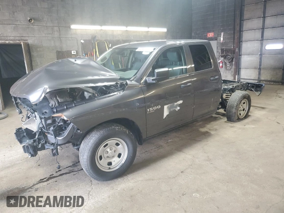 2019 Ram 1500 Classic Express with VIN 1C6RR6FG3KS628380, listed as a Copart auction lot 52341655 with 0 mi miles and Clean Title. Bid and sale history available at carsss.com. Image 1.