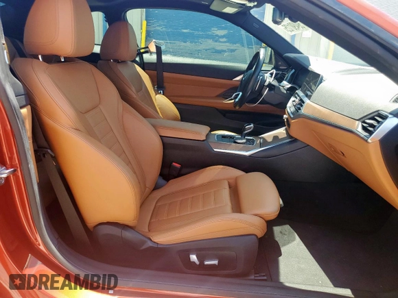 2021 BMW 4 Series 430i with VIN WBA53AP0XMCH23674, listed as a Copart auction lot 59490125 with 66,940 mi miles and Salvage title. Bid and sale history available at DreamBid. Image 10.