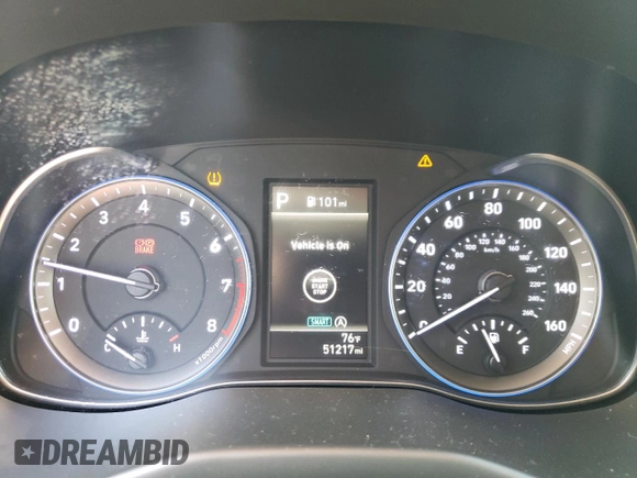 2023 Hyundai Kona SEL with VIN KM8K6CAB3PU997406, listed as a Copart auction lot 51637595 with 51,217 mi miles and Salvage Title. Bid and sale history available at DreamBid. Image 9.