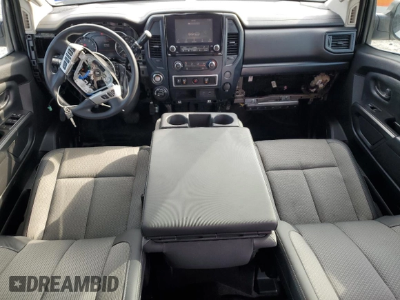 2021 Nissan Titan S with VIN 1N6AA1ECXMN510209, listed as a Copart auction lot 45485795 with 71,495 mi miles and Salvage title. Bid and sale history available at DreamBid. Image 8.