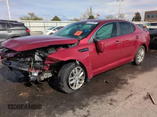2013 Kia Optima LX with VIN 5XXGM4A75DG202908, listed as a Copart auction lot 50937545 with Not Provided miles and Salvage Title. Bid and sale history available at carsss.com. Image 1.