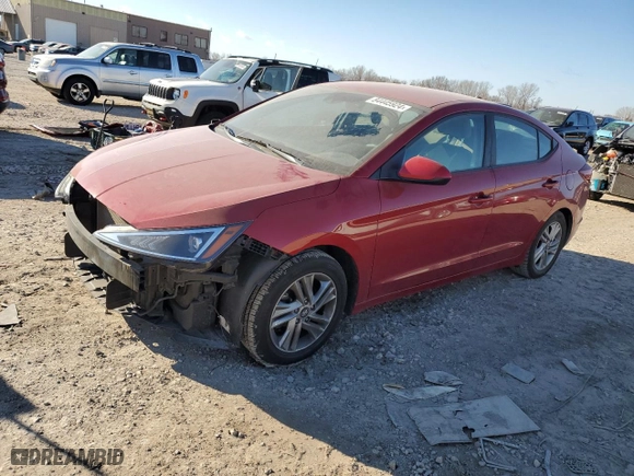 2019 Hyundai Elantra Preferred with VIN KMHD84LF9KU779794, listed as a Copart auction lot 84445924 with 60,766 mi miles and Salvage Title. Bid and sale history available at carsss.com. Image 1.