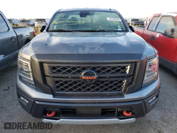 2021 Nissan Titan SV with VIN 1N6AA1ED1MN523407, listed as a Copart auction lot 76109324 with Not provided miles and Salvage title. Bid and sale history available at DreamBid. Image 5.