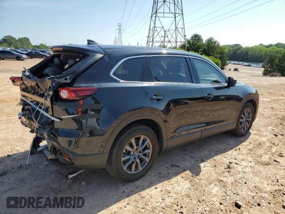 2023 Mazda CX-9 Touring with VIN JM3TCBCY3P0655644, listed as a Copart auction lot 60078435 with 17,496 mi miles and Salvage title. Bid and sale history available at DreamBid. Image 3.