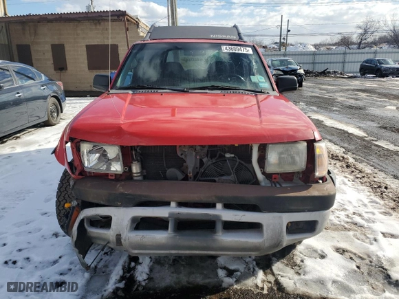 2000 Nissan Xterra XE with VIN 5N1ED28Y0YC531849, listed as a Copart auction lot 43609475 with 181,896 mi miles and Salvage Title. Bid and sale history available at carsss.com. Image 5.