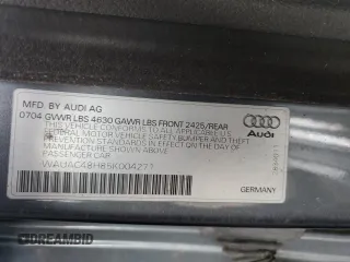 2005 Audi A4 1.8T with VIN WAUAC48H85K004271, listed as a Copart auction lot 46900405 with 186,470 mi miles and Salvage Title. Bid and sale history available at carsss.com. Image 12.