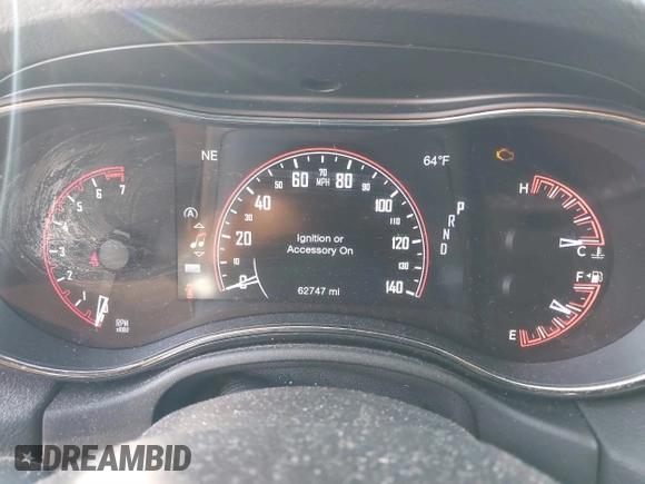 2019 Dodge Durango GT Plus with VIN 1C4RDJDG4KC764623, listed as a IAAI auction lot 41157875 with 62,747 mi miles and . Bid and sale history available at DreamBid. Image 7.
