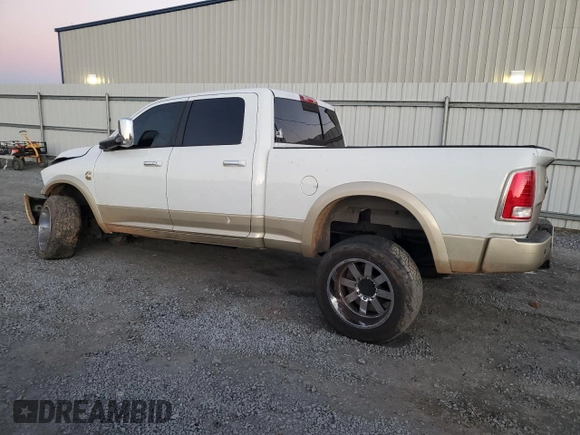 2013 Ram 2500 Laramie Longhorn с VIN 3C6UR5GL5DG590564, выставлен на аукционе Copart как лот 81765324 с пробегом 168 323 миль миль и Списание • Salvage title. История ставок и продаж доступна на DreamBid. Изображение 2.