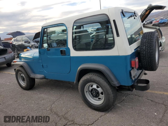 1993 Jeep Wrangler with VIN 1J4FY29S6PP219365, listed as a Copart auction lot 77882884 with 149,527 mi miles and Salvage Title. Bid and sale history available at carsss.com. Image 2.