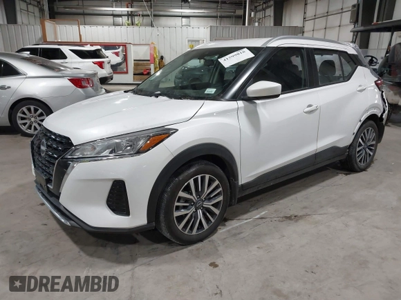 2023 Nissan Kicks SV with VIN 3N1CP5CV9PL499104, listed as a IAAI auction lot 41599818 with 36,009 mi miles. Bid and sale history available at carsss.com. Image 2.