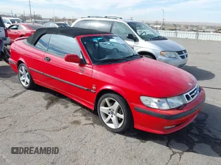 2002 Saab 9-3 SE with VIN YS3DF78K127007248, listed as a IAAI auction lot 41523510 with 105,211 mi miles. Bid and sale history available at carsss.com. Image 1.