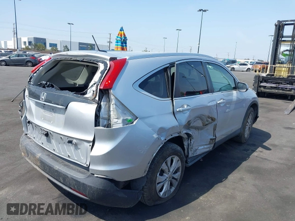 2014 Honda CR-V EX-L with VIN 2HKRM3H75EH563098, listed as a IAAI auction lot 42151583 with 152,882 mi miles and . Bid and sale history available at carsss.com. Image 4.