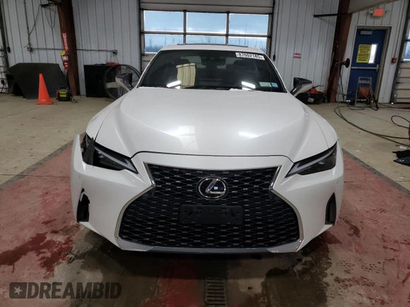 2021 Lexus IS with VIN JTHC81F20M5047119, listed as a Copart auction lot 87602185 with 16,575 mi miles and Salvage Title. Bid and sale history available at carsss.com. Image 5.