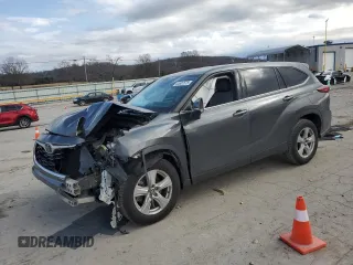 2020 Toyota Highlander LE with VIN 5TDZZRAH8LS003185, listed as a Copart auction lot 44607575 with 95,672 mi miles and Salvage title. Bid and sale history available at DreamBid. Image 1.