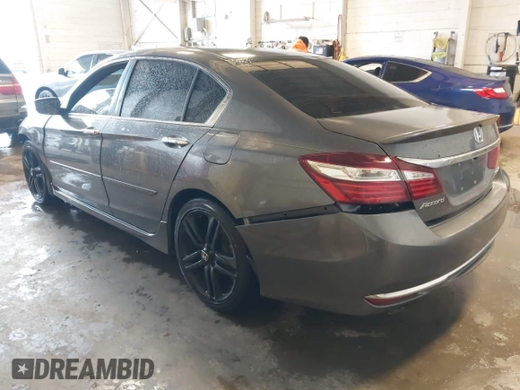 2016 Honda Accord Sport with VIN 1HGCR2F56GA192029, listed as a IAAI auction lot 42370827 with 76,679 mi miles and . Bid and sale history available at DreamBid. Image 3.