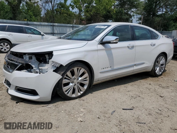 2018 Chevrolet Impala Premier with VIN 2G1125S32J9107778, listed as a Copart auction lot 63850775 with 231,406 mi miles and Salvage title. Bid and sale history available at DreamBid. Image 1.