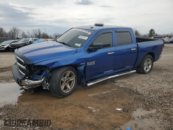 2017 Ram 1500 Express with VIN 3C6RR7KT1HG648989, listed as a Copart auction lot 52937025 with 141,218 mi miles and Salvage title. Bid and sale history available at DreamBid. Image 1.