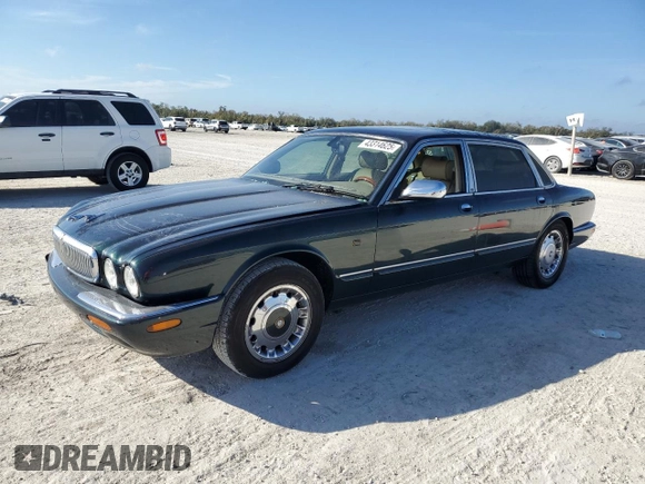 2001 Jaguar XJ Vanden Plas with VIN SAJDA24C51LF38566, listed as a Copart auction lot 43314625 with 100,298 mi miles and Salvage title. Bid and sale history available at DreamBid. Image 1.