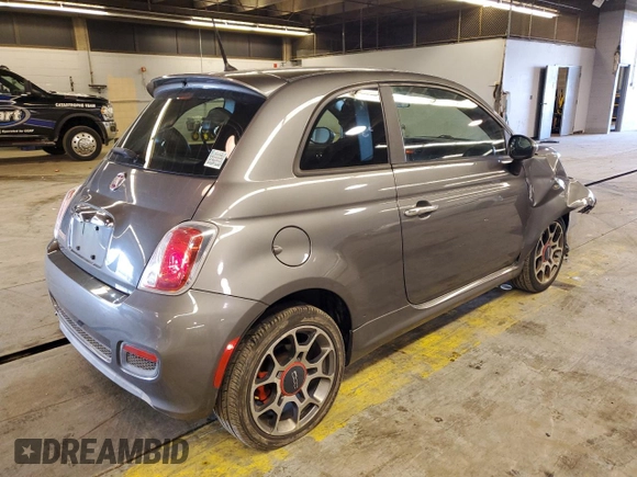 2013 FIAT 500 Sport with VIN 3C3CFFBR2DT615561, listed as a Copart auction lot 78252704 with 116,158 mi miles and Salvage Title. Bid and sale history available at carsss.com. Image 3.