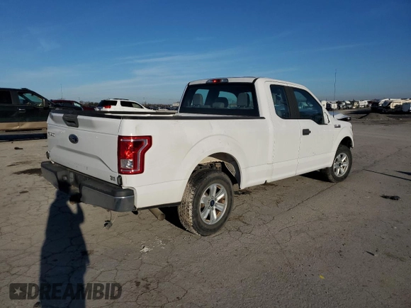 2017 Ford F-150 XL with VIN 1FTEX1CF4HKC30650, listed as a Copart auction lot 43618595 with 51,365 mi miles and Clean Title. Bid and sale history available at carsss.com. Image 3.