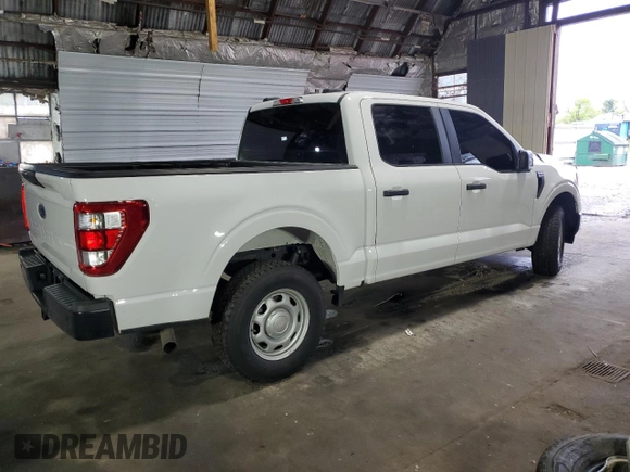 2022 Ford F-150 XL with VIN 1FTFW1E57NKD28966, listed as a Copart auction lot 55878125 with 77,121 mi miles and Salvage title. Bid and sale history available at DreamBid. Image 3.