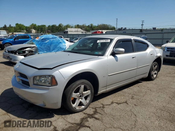 2010 Dodge Charger SXT with VIN 2B3CA3CV6AH201984, listed as a Copart auction lot 54737805 with Not Provided miles and Salvage Title. Bid and sale history available at carsss.com. Image 1.