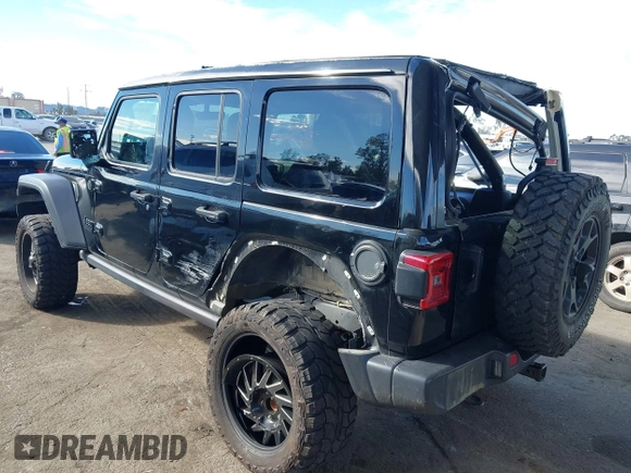 2021 Jeep Wrangler Unlimited Sport S with VIN 1C4HJXDN3MW681403, listed as a IAAI auction lot 41616298 with 40,526 mi miles and . Bid and sale history available at DreamBid. Image 3.