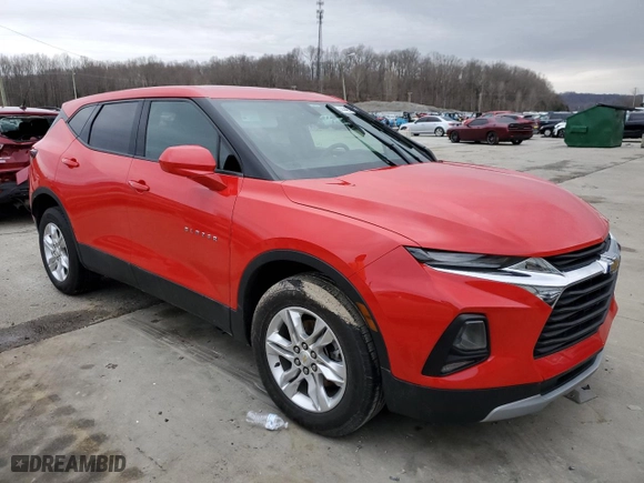 2021 Chevrolet Blazer LT with VIN 3GNKBBRA0MS509862, listed as a Copart auction lot 44497755 with 111,329 mi miles and Salvage Title. Bid and sale history available at carsss.com. Image 4.