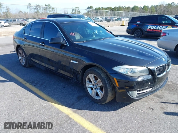 2012 BMW 5 Series 528i with VIN WBAXG5C53CDW66455, listed as a IAAI auction lot 41749708 with 178,595 mi miles. Bid and sale history available at carsss.com. Image 1.