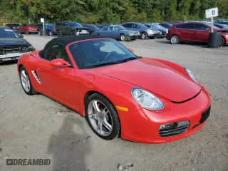 2008 Porsche Boxster S with VIN WP0CB29848U730980, listed as a Copart auction lot 71537074 with 5,454 mi miles and Salvage Title. Bid and sale history available at carsss.com. Image 4.