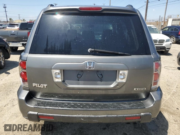 2007 Honda Pilot EX-L with VIN 2HKYF18517H510801, listed as a Copart auction lot 55170005 with 149,212 mi miles and Salvage Title. Bid and sale history available at carsss.com. Image 6.