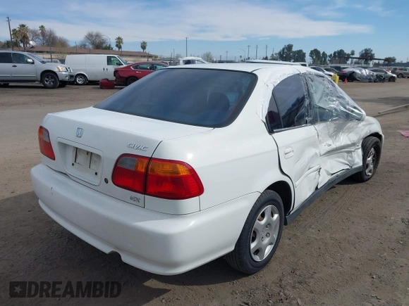 1999 Honda Civic EX z VIN 2HGEJ8648XH526377, wystawiony jako IAAI lot #41517330 z przebiegiem 167 375 mil mil oraz . Historia ofert i sprzedaży dostępna na DreamBid. Obrazek 4.