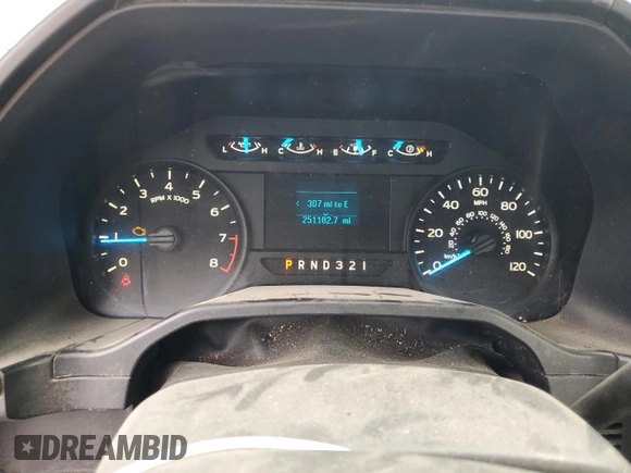 2016 Ford F-150 XL with VIN 1FTMF1C8XGKD21355, listed as a Copart auction lot 45011875 with 251,182 mi miles and Salvage Title. Bid and sale history available at carsss.com. Image 9.