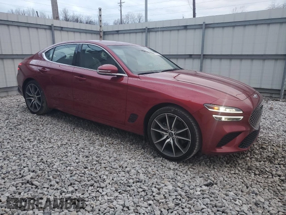 2023 Genesis G70 2.0T with VIN KMTG34TA6PU132041, listed as a Copart auction lot 82761074 with 33,317 mi miles and Salvage Title. Bid and sale history available at DreamBid. Image 4.