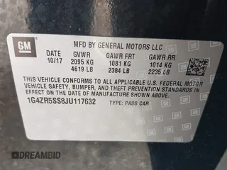 2018 Buick LaCrosse Premium with VIN 1G4ZR5SS8JU117632, listed as a IAAI auction lot 41997098 with 77,581 mi miles and . Bid and sale history available at DreamBid. Image 9.