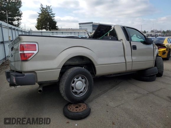 2009 Ford F-150 XL with VIN 1FTRF12839KB31956, listed as a Copart auction lot 80863924 with 0 mi miles and Salvage Title. Bid and sale history available at carsss.com. Image 3.