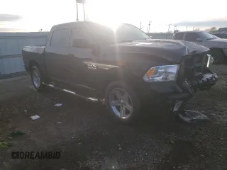2018 Ram 1500 Express with VIN 3C6RR7KG5JG203194, listed as a Copart auction lot 81693864 with 88,636 mi miles and Salvage title. Bid and sale history available at DreamBid. Image 4.