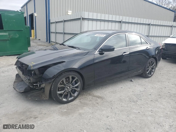 2018 Cadillac ATS Sedan RWD with VIN 1G6AA5RXXJ0145503, listed as a Copart auction lot 43352615 with 52,698 mi miles and Salvage Title. Bid and sale history available at carsss.com. Image 1.