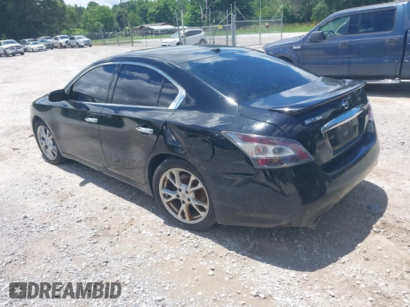 2012 Nissan Maxima SV with VIN 1N4AA5AP0CC855171, listed as a IAAI auction lot 42385030 with 104,453 mi miles and . Bid and sale history available at DreamBid. Image 3.