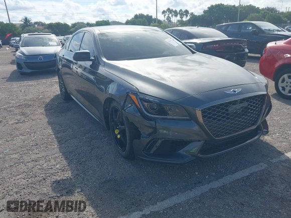 2018 Genesis G80 Sport z VIN KMHGN4JB1JU219160, wystawiony jako IAAI lot #40423005 z przebiegiem 44 011 mil mil oraz . Historia ofert i sprzedaży dostępna na DreamBid. Obrazek 6.