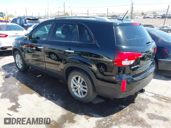 2015 Kia Sorento LX with VIN 5XYKT4A79FG586350, listed as a IAAI auction lot 42024191 with 144,550 mi miles. Bid and sale history available at carsss.com. Image 3.