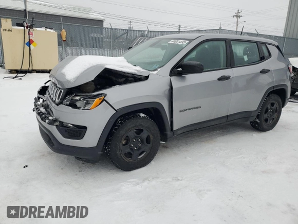 2018 Jeep Compass Sport with VIN 3C4NJCABXJT118016, listed as a Copart auction lot 44931595 with 149,146 mi miles and Clean Title. Bid and sale history available at carsss.com. Image 1.
