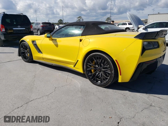 2016 Chevrolet Corvette Z06 3LZ with VIN 1G1YU3D61G5612818, listed as a Copart auction lot 74595623 with 19,813 mi miles. Bid and sale history available at carsss.com. Image 2.