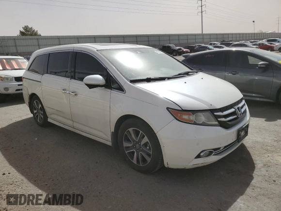 2015 Honda Odyssey Touring Elite with VIN 5FNRL5H99FB006842, listed as a Copart auction lot 47009875 with 111,067 mi miles and Non Repairable. Bid and sale history available at DreamBid. Image 4.