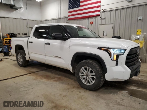 2023 Toyota Tundra SR5 with VIN 5TFLA5DB3PX113090, listed as a Copart auction lot 55442595 with 51,994 mi miles and Salvage title. Bid and sale history available at DreamBid. Image 4.